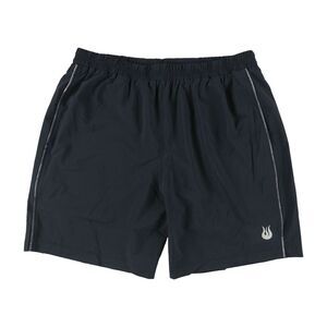 SOLFIRE Mens 2-Tone Speed Athletic Workout Shorts, Black, L, DM